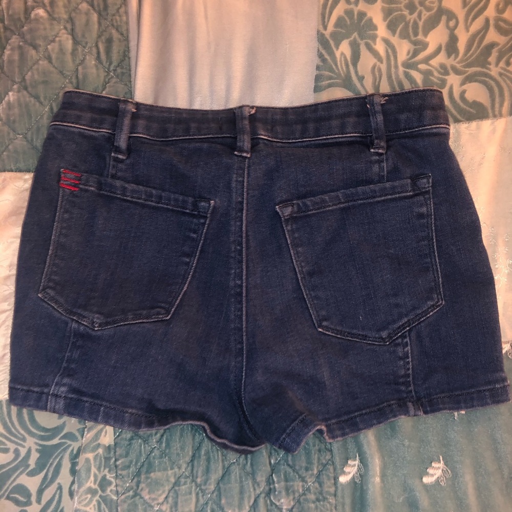 BDG denim shorts, size 27, dark navy denim